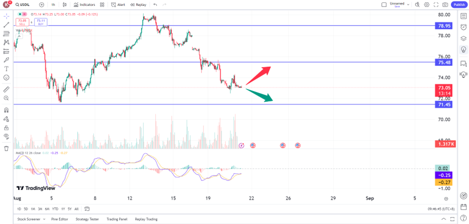 oil prices decline amid reduced middle east tensions prop trading opportunities 21 August 2024